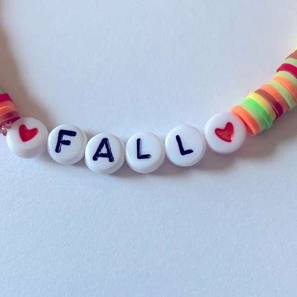 Hand Crafted Autumn Bracelet Fall Themed Bracelet - Picture 2 of 4